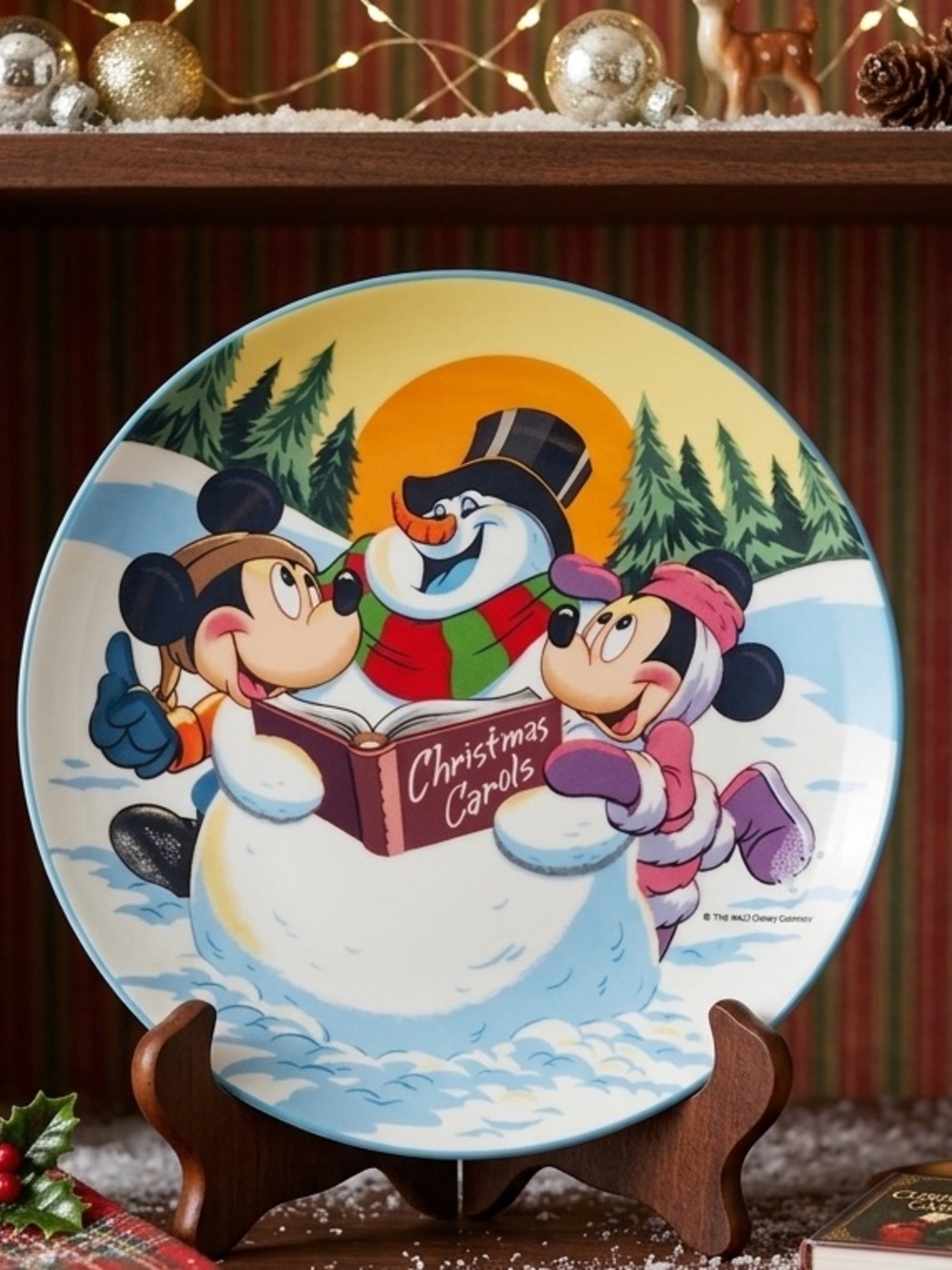 Disney VTG 1987 Merry Mouse Medley Schmid Limited Edition Plate Mickey Minnie